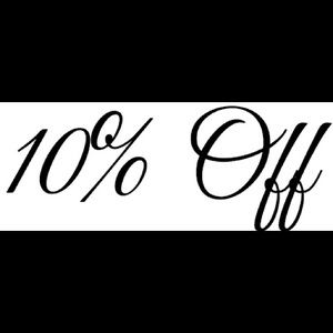 SELLER DISCOUNT 10% Off Bundles of 2 items or more